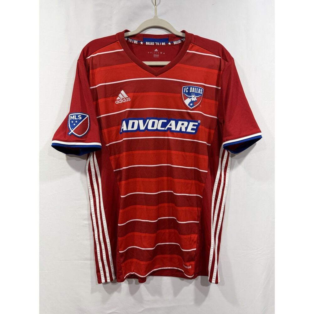 Adidas FC Dallas Home Jersey 2016/17 Men Large Authentic Shirt Soccer